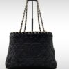 Sac Channel cuir noir
