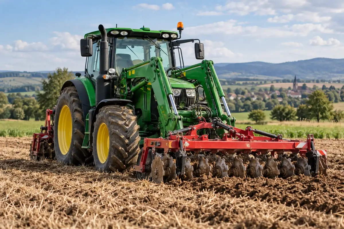 Tracteur et équipement agricole